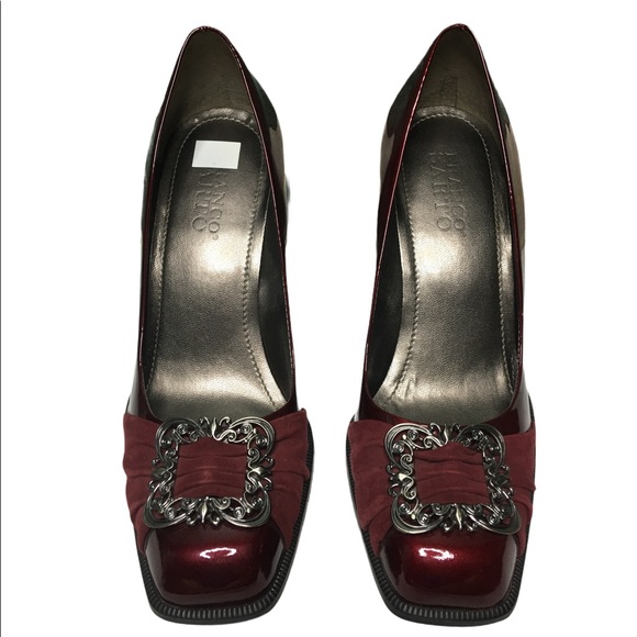 Franco Sarto Leather Suede Pump - Picture 2 of 6